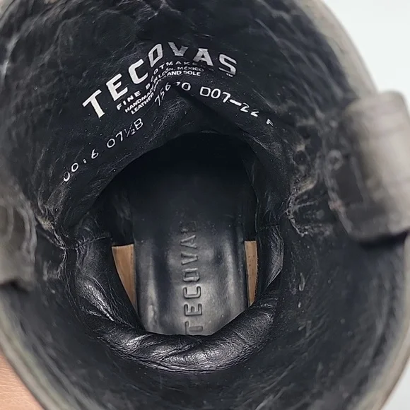 Tecovas Jolene Black Leather Boots 7.5 - Picture 13 of 14